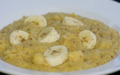 Banana and Flaxseed Polenta