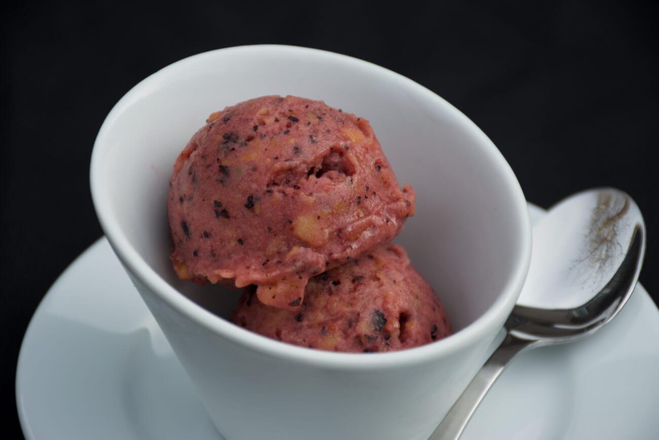Peach-Blueberry Sorbet - Bravo PB