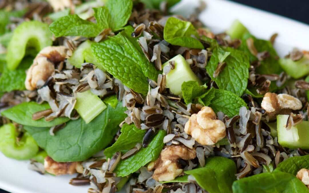 Wild Rice and Spinach